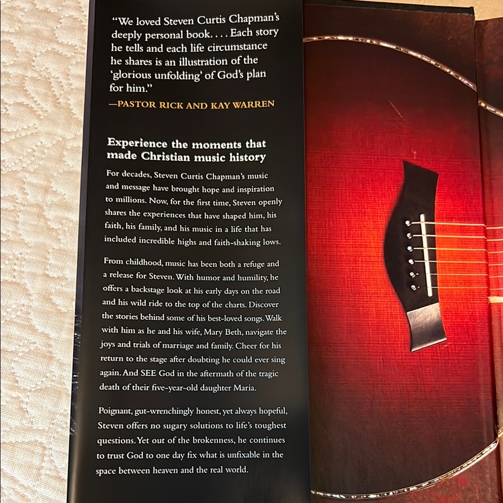 Revell Hardcover Book “Between Heaven & The Real World” Steven Curtis Chapman - Picture 4 of 5